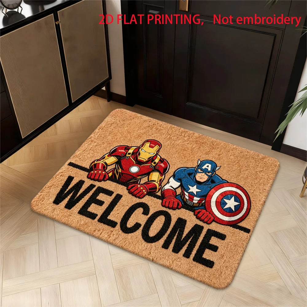 Alfombra Marvel Deadpool & Wolverine - Diseño Dúo Rojo Intenso