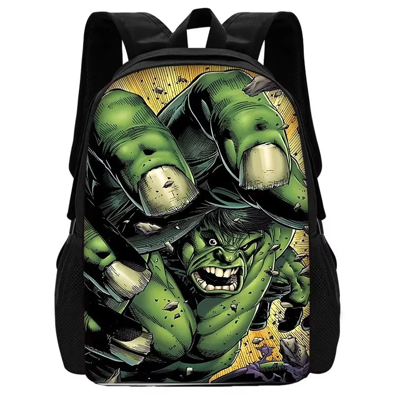 Mochila Infantil Hulk - Explosión Estilo Cómic Dorado