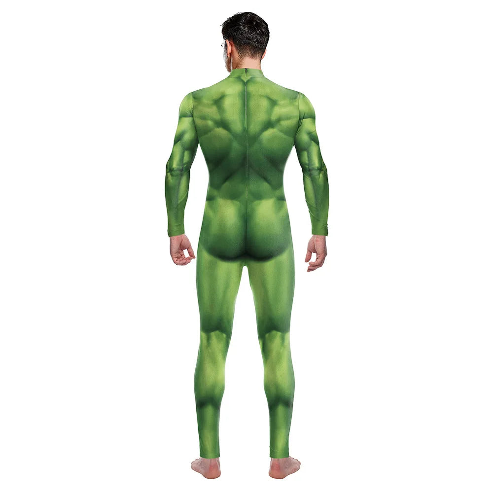Disfraz de Hulk - Traje Musculoso Verde Integral