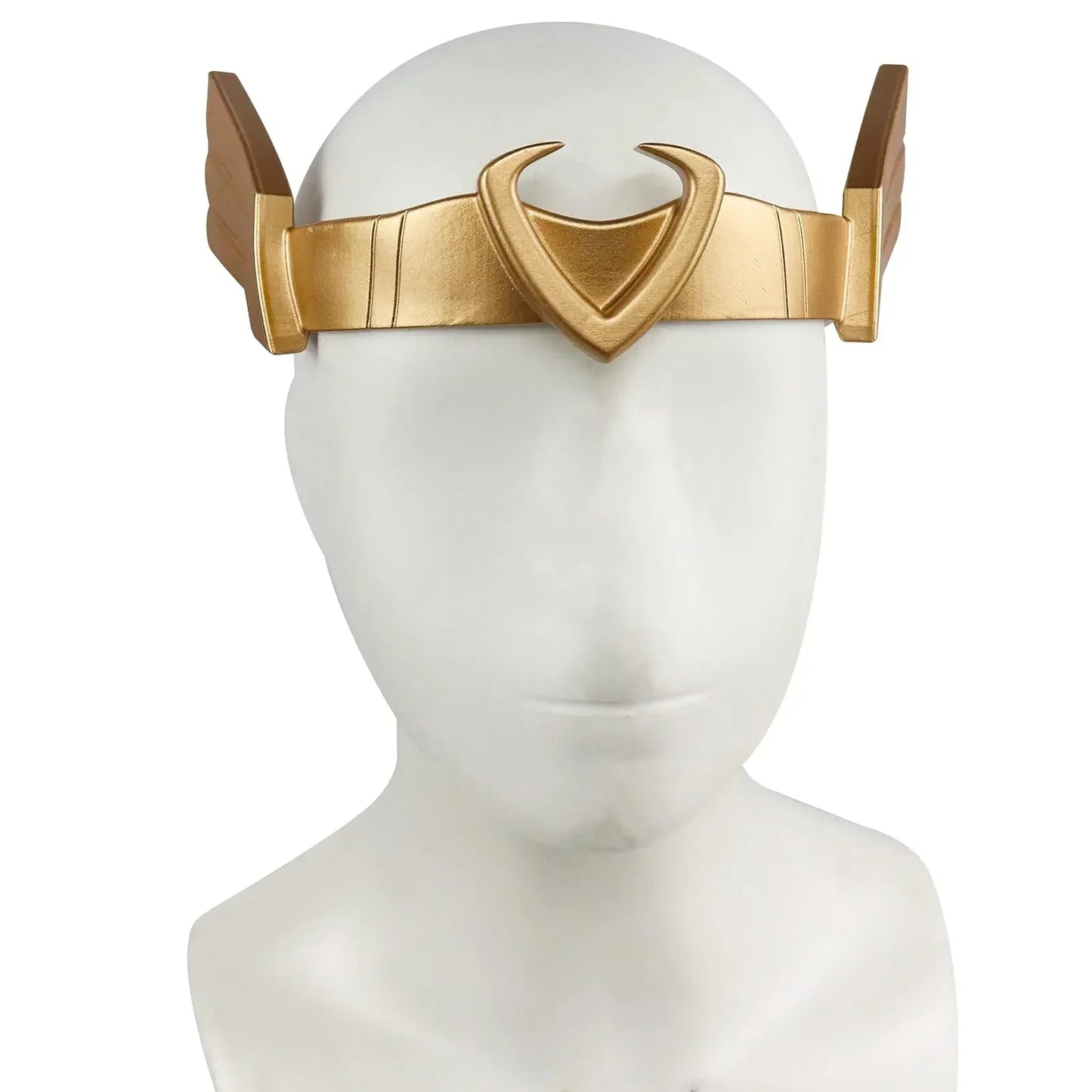 Casco Cosplay Loki - Cuernos Dorados y Esmeralda