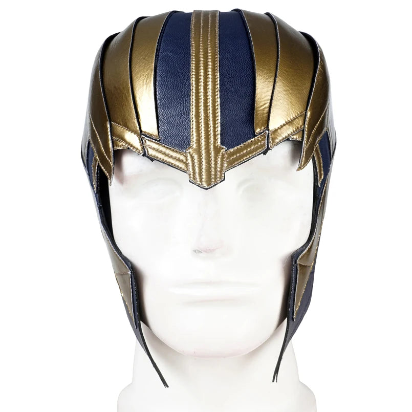 Thanos-Kostüm – Marineblau-goldene Endgame-Rüstung ohne Stiefel