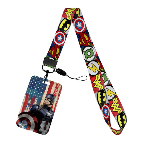 Porte-Badge Captain America - Drapeau Délavé