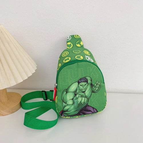 Bolso Bandolera Avengers Hulk - Bolso Pecho Verde para Niño