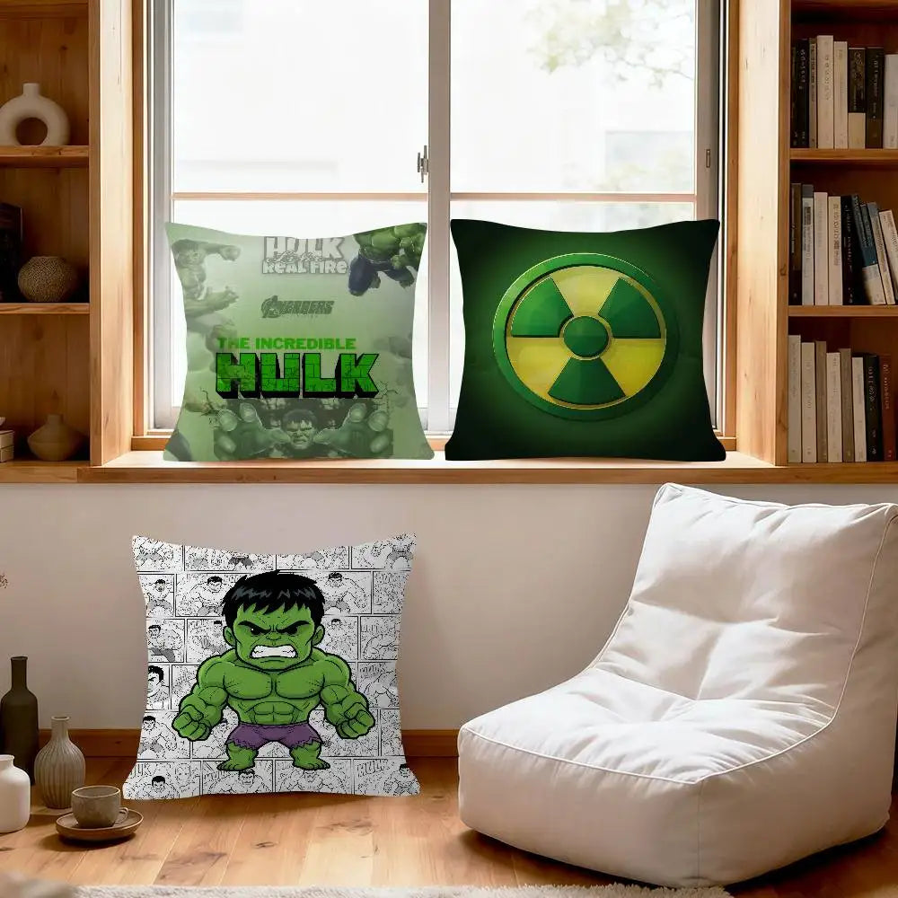 Funda de Cojín Hulk - Explosión Cómic a Color