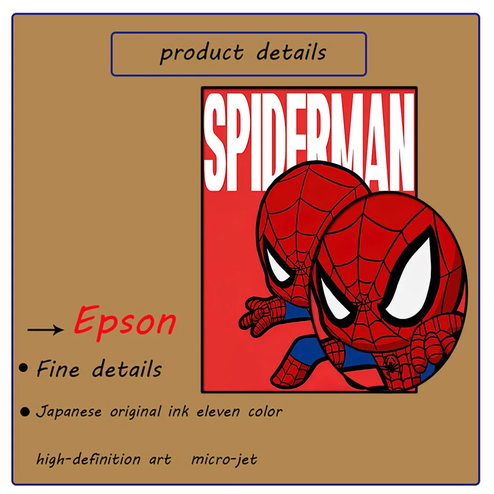 Póster Avengers Wolverine - Estilo Chibi Fondo Amarillo