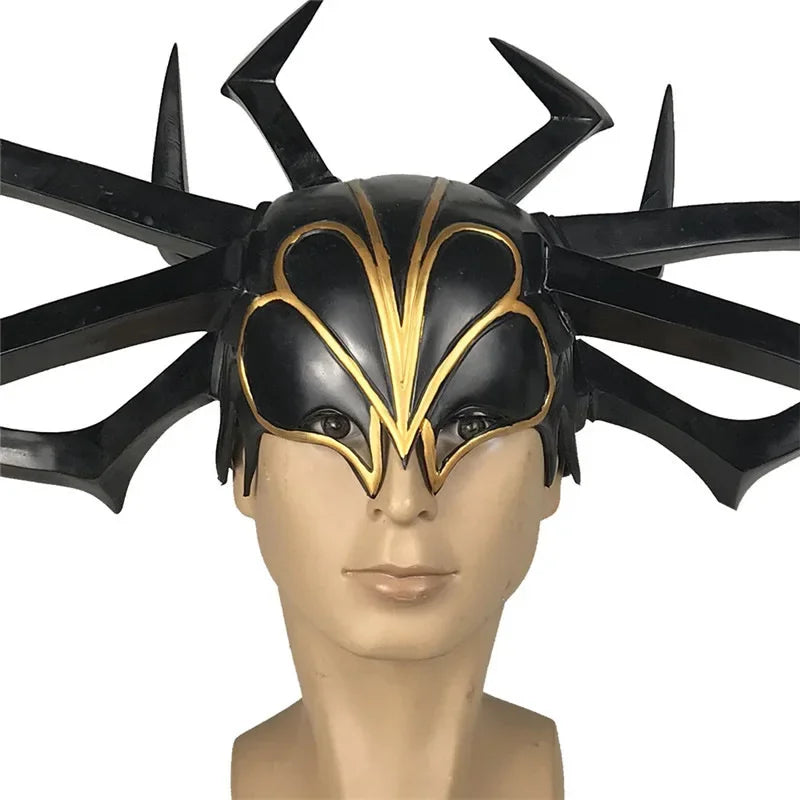Casque Cosplay Hela - Déesse de la Mort Couronne Noire