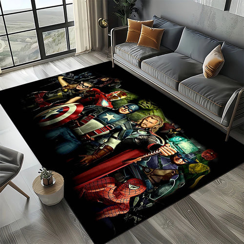 Alfombra Avengers 3D - Diseño Pantera Naranja Leopardo