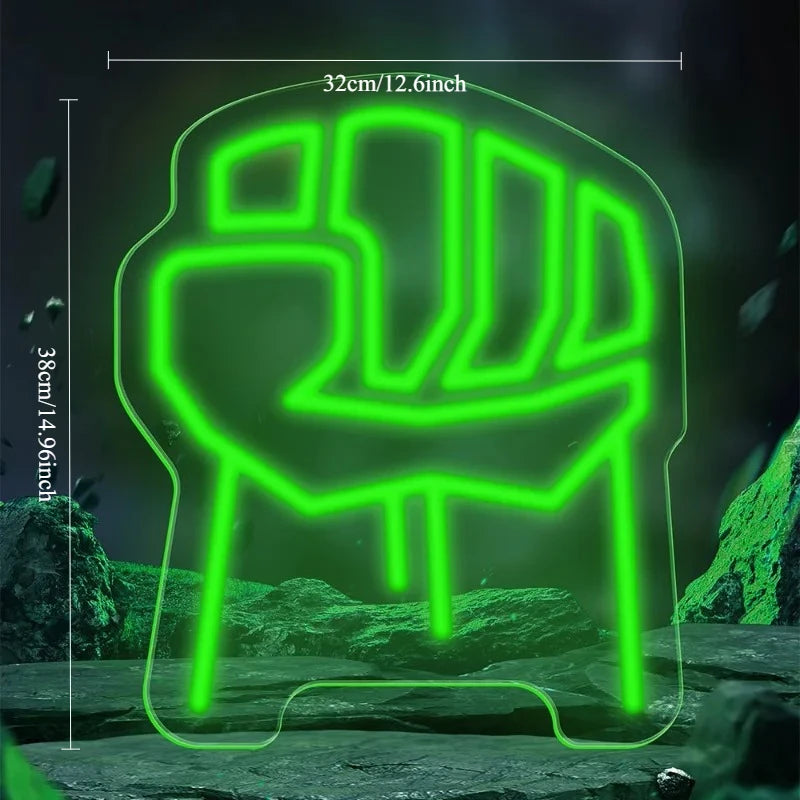 Néon LED Avengers Hulk - Poing Fermé