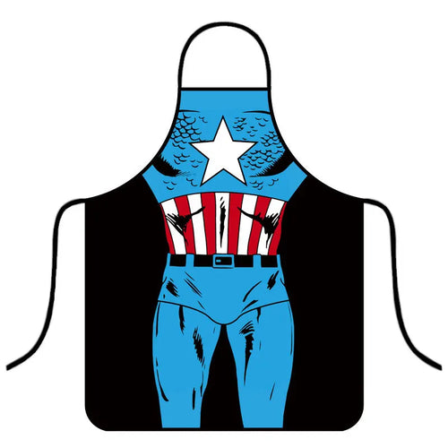 Tablier Avengers Captain America - Torse Bleu Rouge Blanc