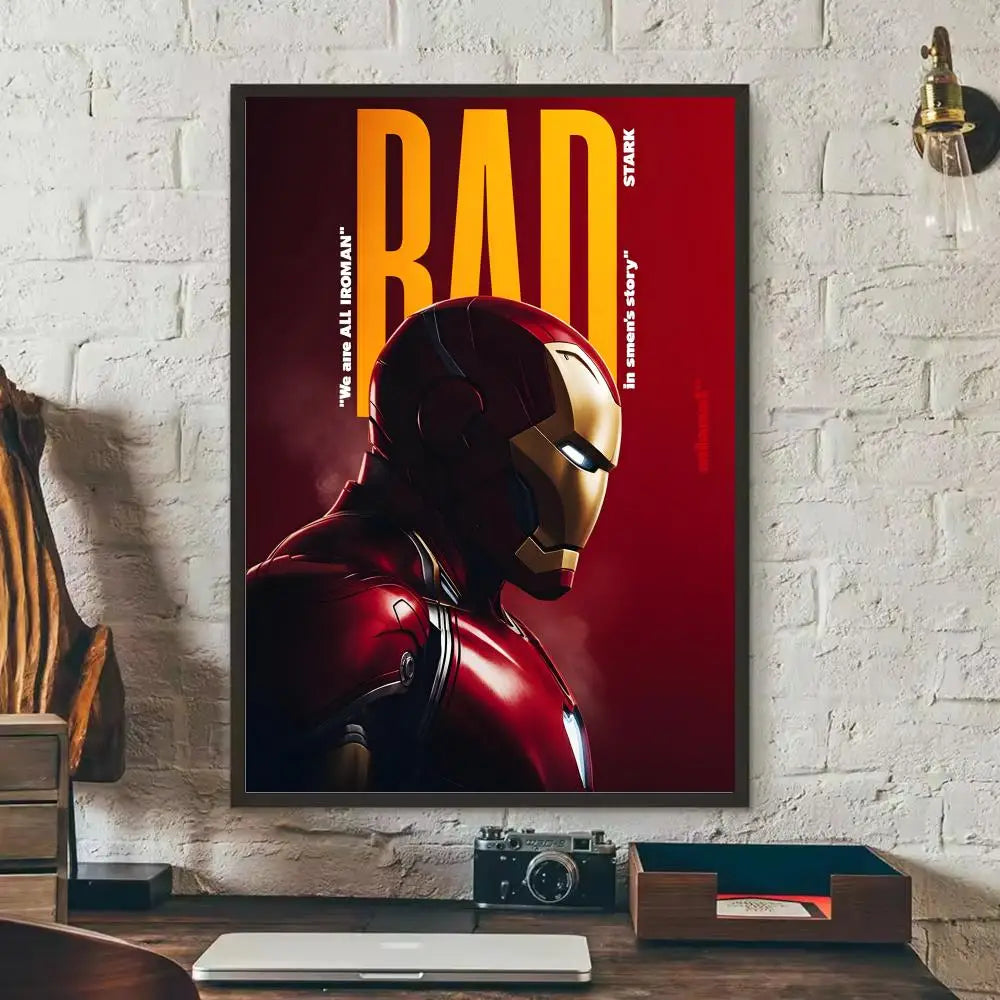 Pegatina Iron Man - Retrato Casco