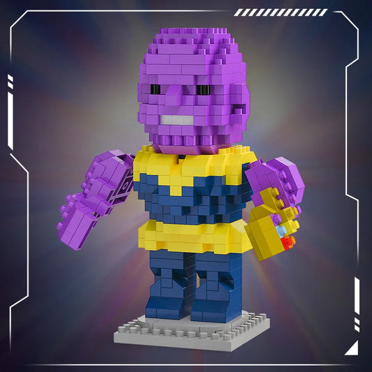 Blocs de Construction Avengers Thanos Chibi - Gantelet Doré