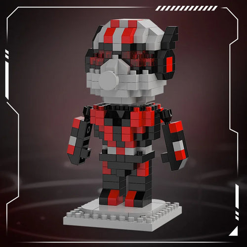 Bloques de construcción de Vengadores Ant-Man - Casco negro rojo