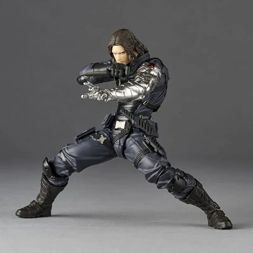 Winter Soldier Figur – bionischer Arm, beweglich in Kampfpose