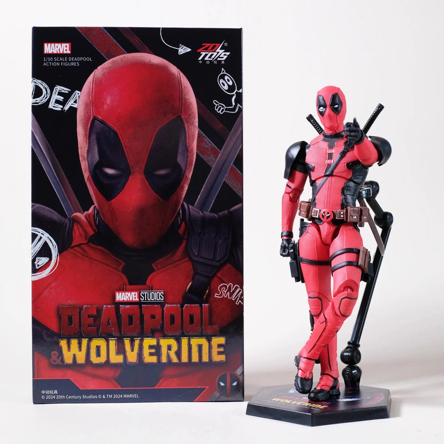 Figura de acción de los Vengadores Deadpool y Lobezno - Dúo de lujo 2024