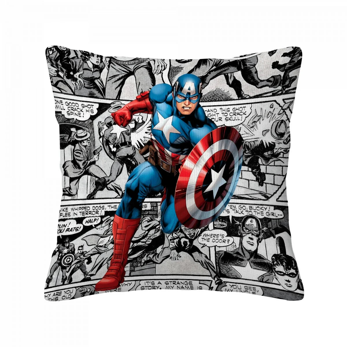 Kissenbezug Captain America – Schild Steintextur