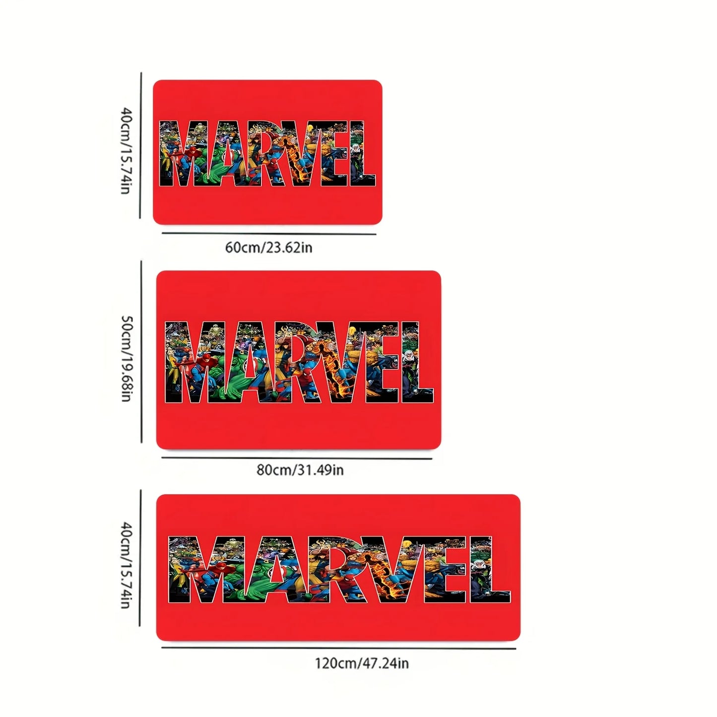 Tapis de Bain Marvel - Logo Texte Multi-Héros