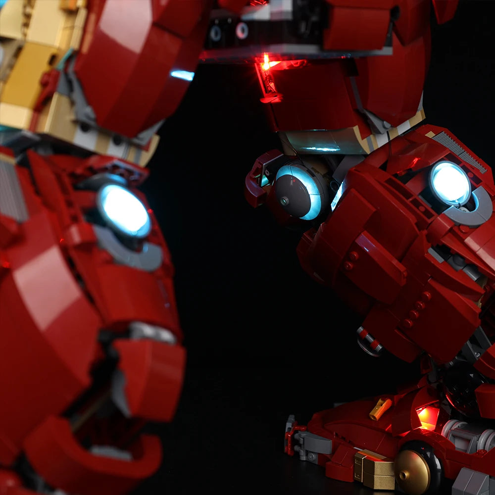 Kit LED Luminoso para LEGO Hulkbuster 76210 - Iluminación Completa
