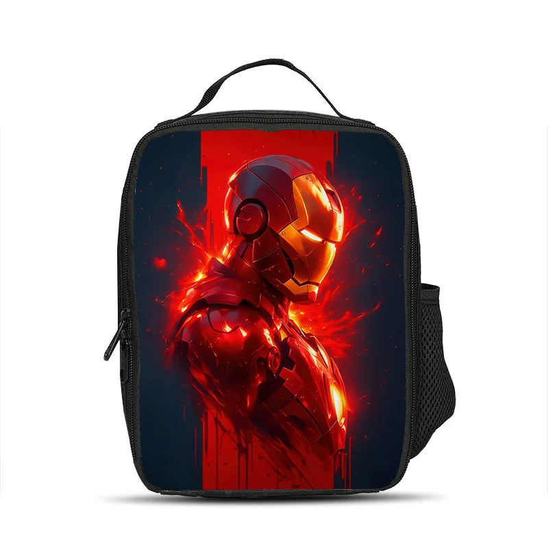 Bolsa Isotérmica Avengers Iron Man - Perfil Silueta Rojo Oscuro