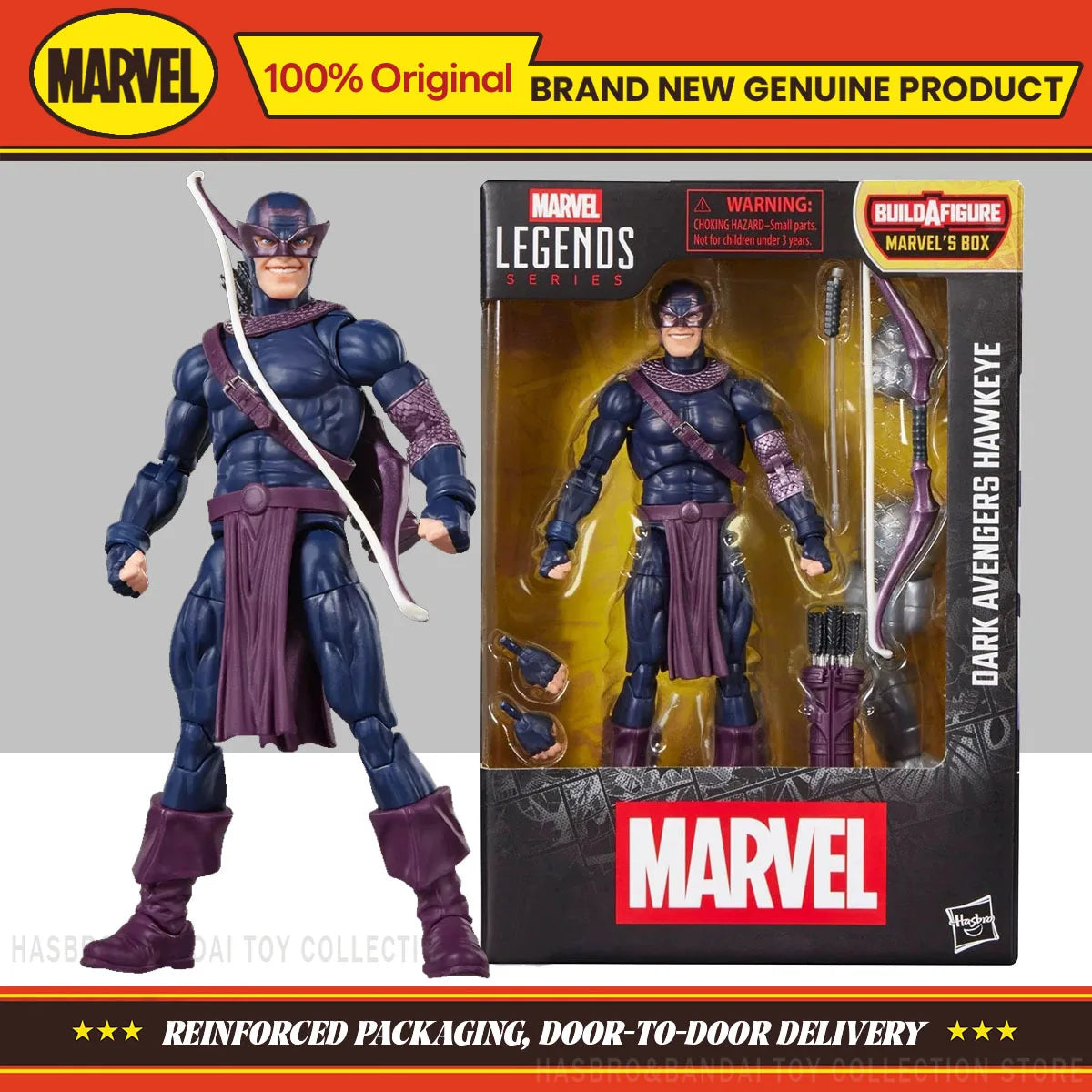 Figura Hasbro Marvel Legends - Ojo de Halcón de los Vengadores Oscuros 15cm