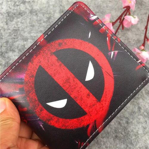 Billetera Bandai Deadpool - Logo Prohibido Rojo Negro