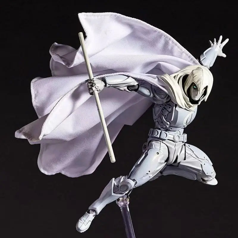 Figura Moon Knight - Armadura Blanca con Capa