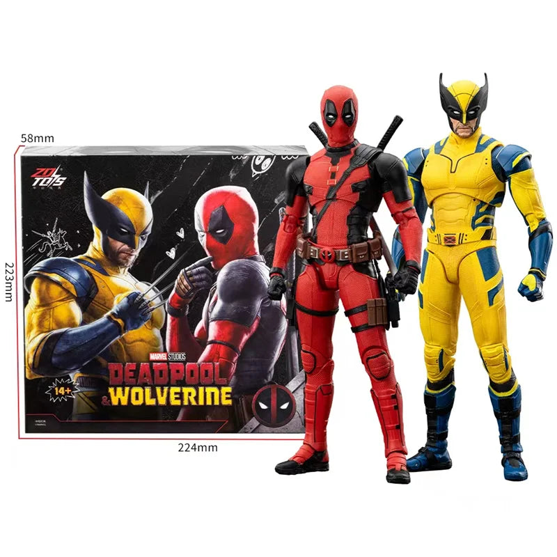 Figura de acción de los Vengadores Deadpool y Lobezno - Dúo de lujo 2024