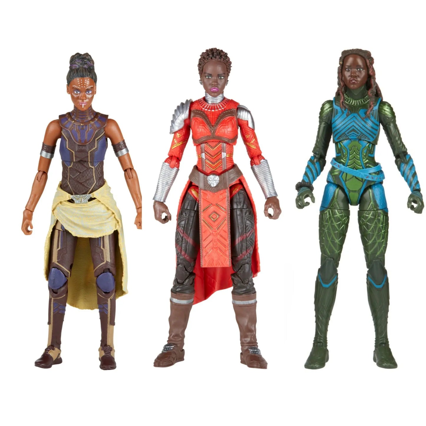 Figura Avengers Nakia - Traje Wakanda Verde Azul