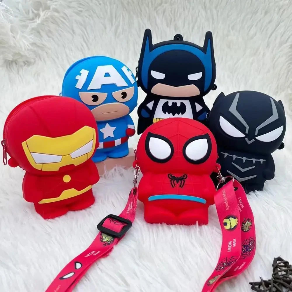 Bolso Bandolera Figura Avengers Iron Man - Rojo Oro