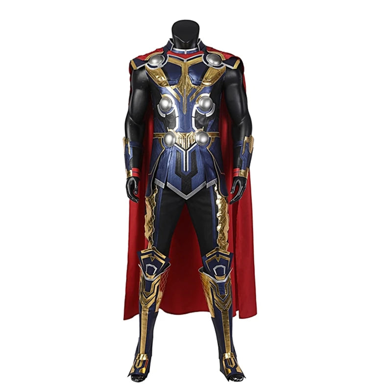 Costume Cosplay Thor Love and Thunder - Combinaison Odinson Cape Rouge Armure