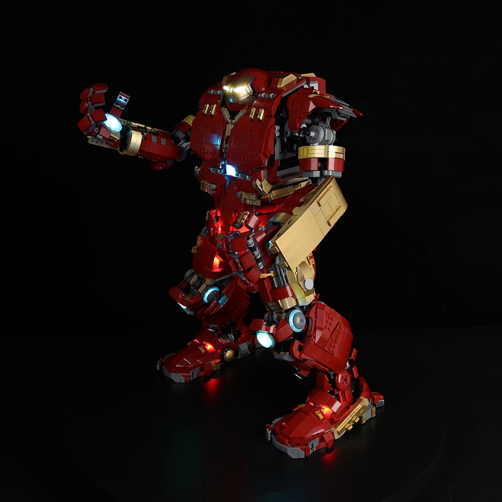 Kit LED Luminoso para LEGO Hulkbuster 76210 - Iluminación Completa