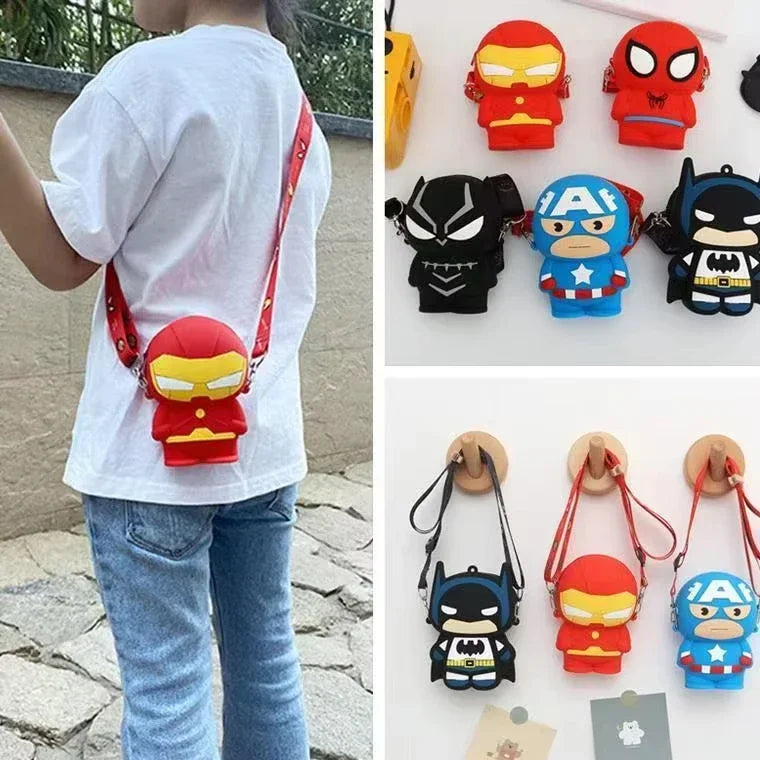 Bolso Bandolera Figura Avengers Iron Man - Rojo Oro
