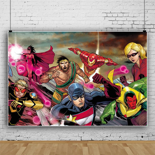 Póster Mighty Avengers - Portada Héroes