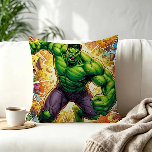 Housse de Coussin Hulk - Explosion Comic Coloré