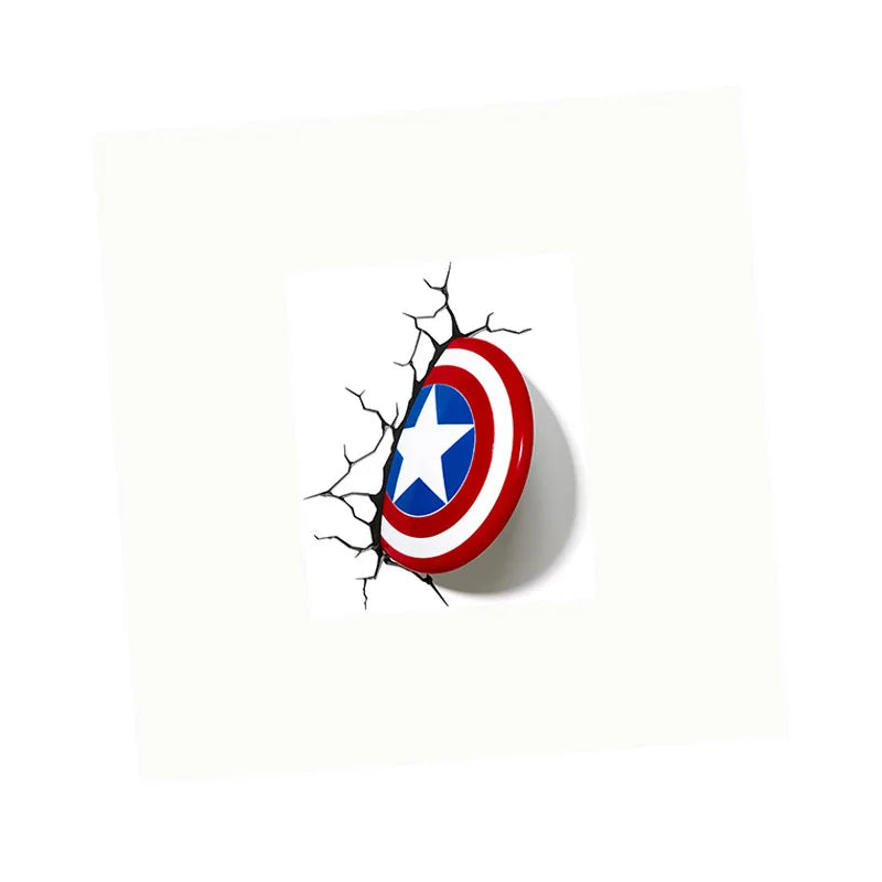 Avengers Iron Man Captain America Aufkleber - 3D Trompe-l'œil Wandbild