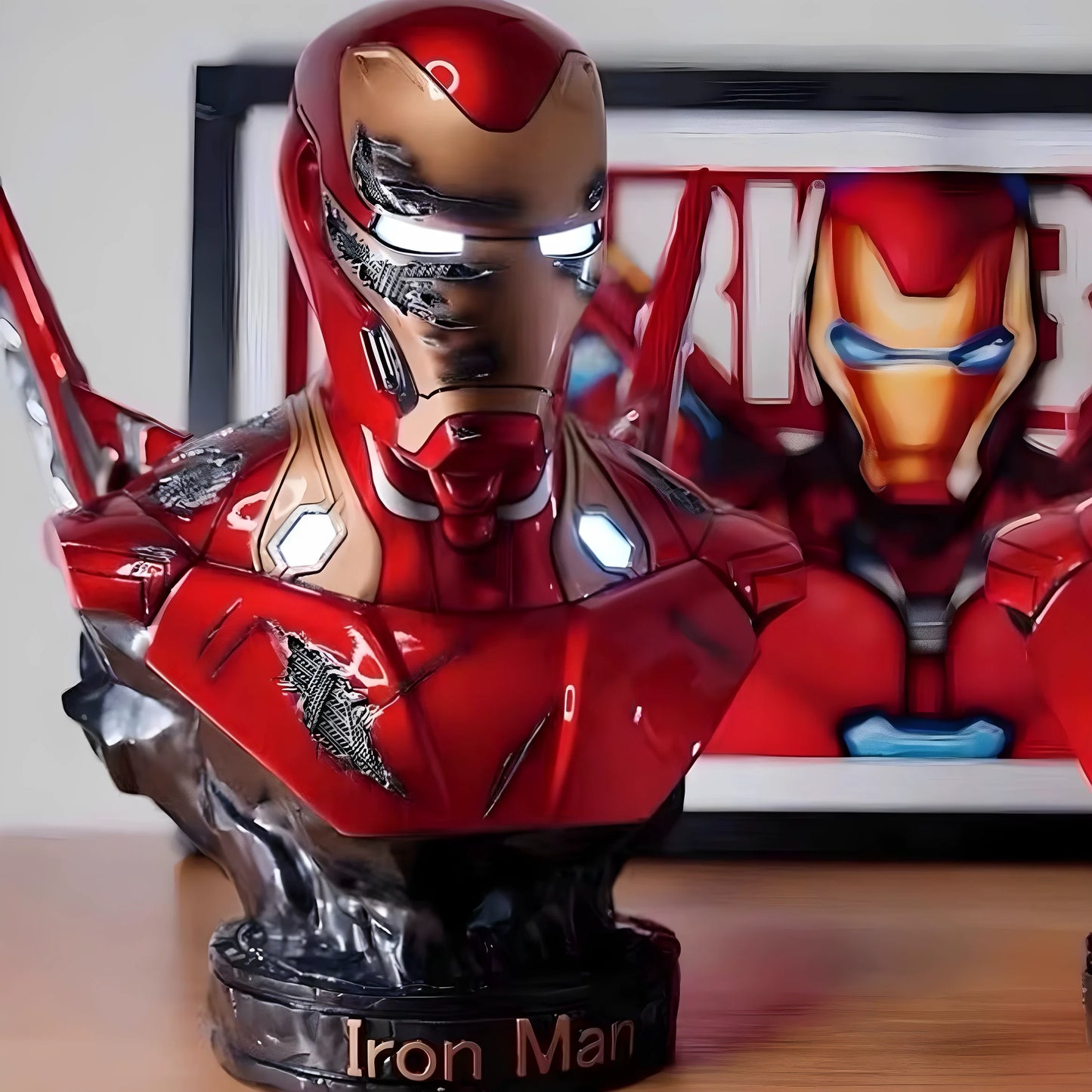 Busto luminoso Avengers Iron Man - Vitrina de colección Infinity War