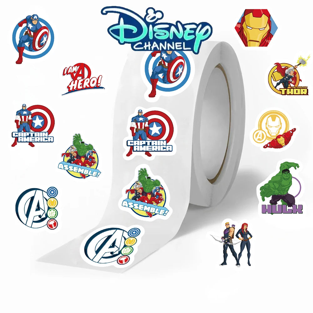 Rollo de pegatinas Disney Avengers - 500 piezas Superhéroes