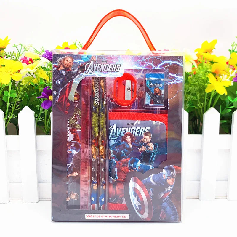 Kit Escolar Los Vengadores - Goma Sacapuntas Cuaderno