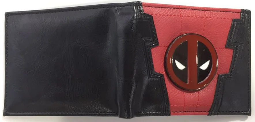 Billetera Avengers Deadpool - Parche Anguloso Negro
