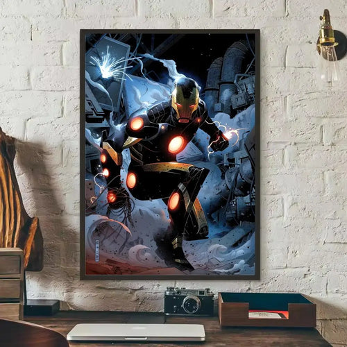 Pegatina Iron Man - Armadura Roja y Dorada