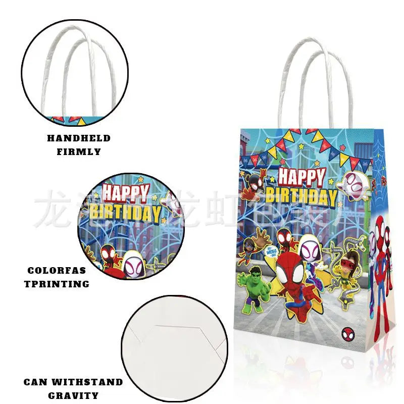Bolsa de regalo Kraft Spider-Man Team - Cumpleaños