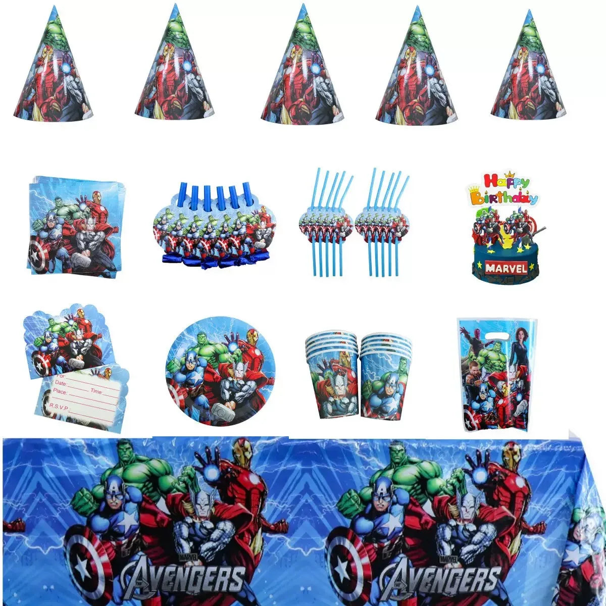 Décoration Anniversaire Avengers - Ballon Chiffre 6
