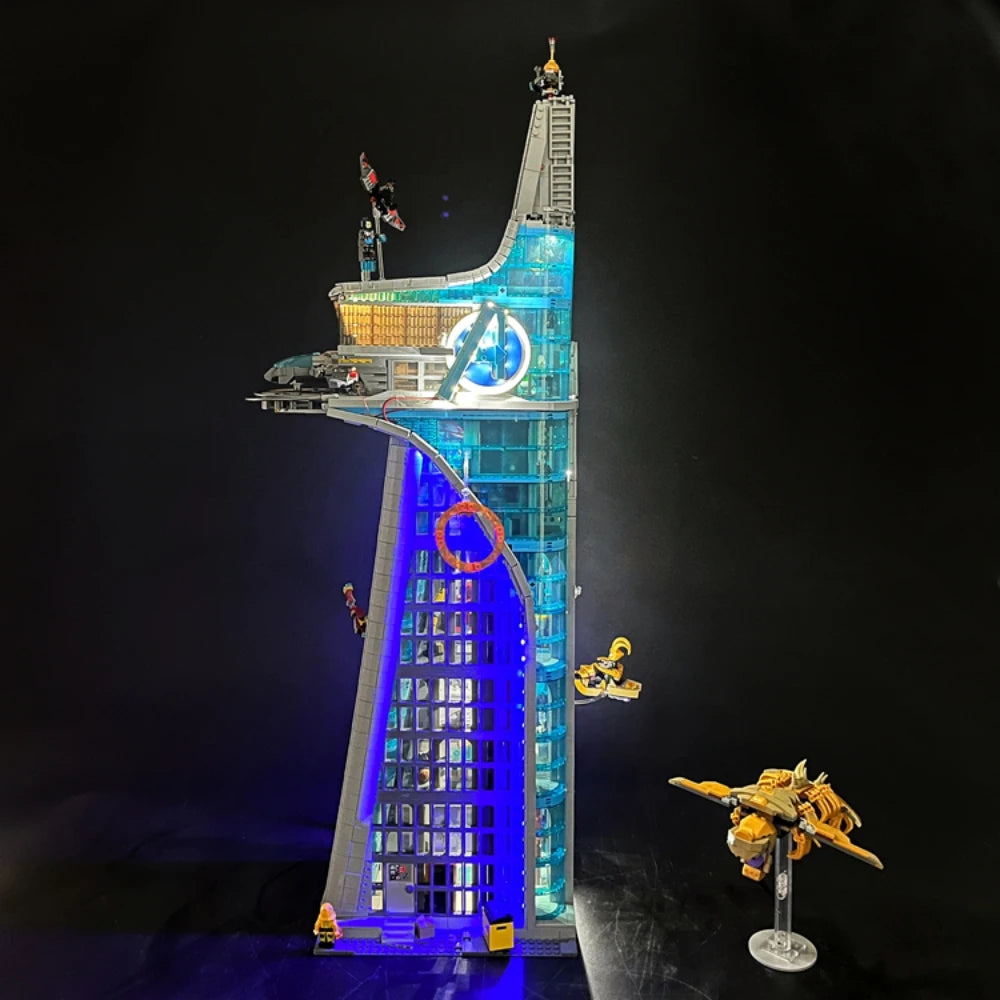 Kit LED BYB pour Tour Avengers LEGO 76269 - Eclairage Decoratif Telecommande