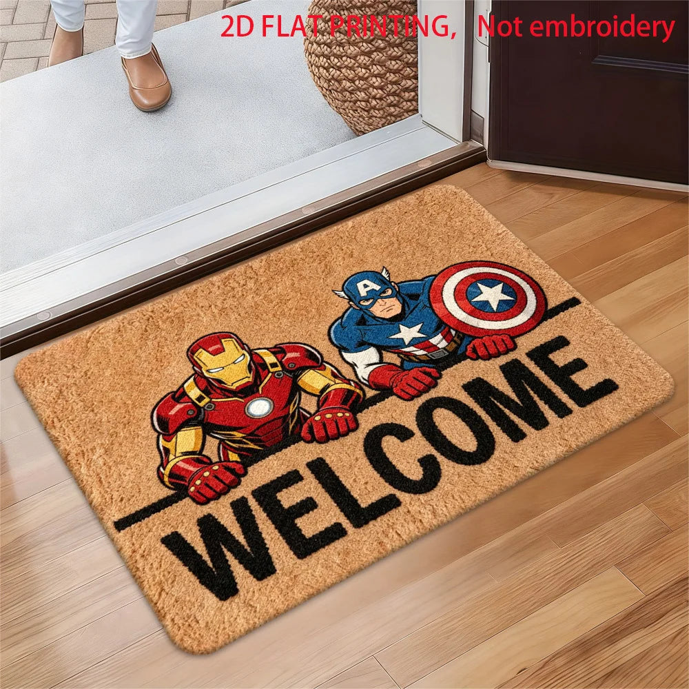 Alfombra Marvel Deadpool & Wolverine - Diseño Dúo Rojo Intenso