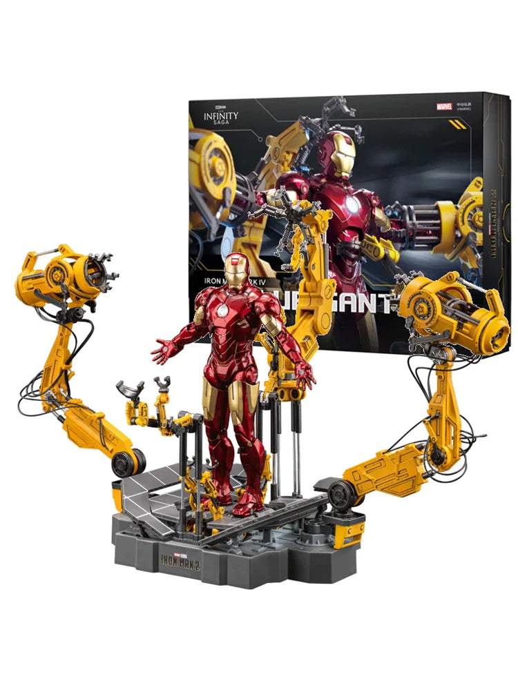 Figura ZD Toys Iron Man MK4 - Pórtico de ensamblaje con caja