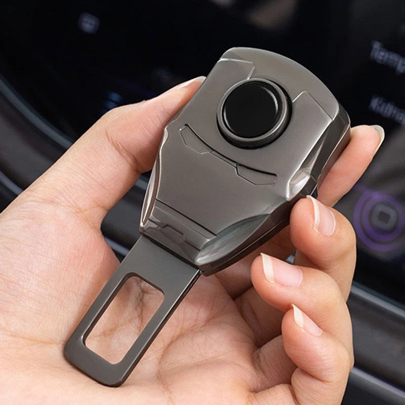 Accessoire de Voiture Iron Man - Boucle de Ceinture Chromée