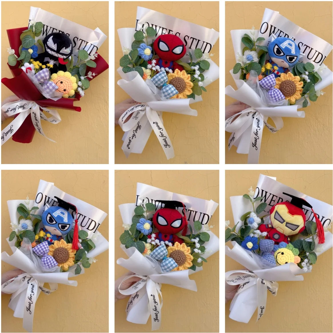 Avengers Spider-Man Strauß - handgemachtes Plüschgeschenk