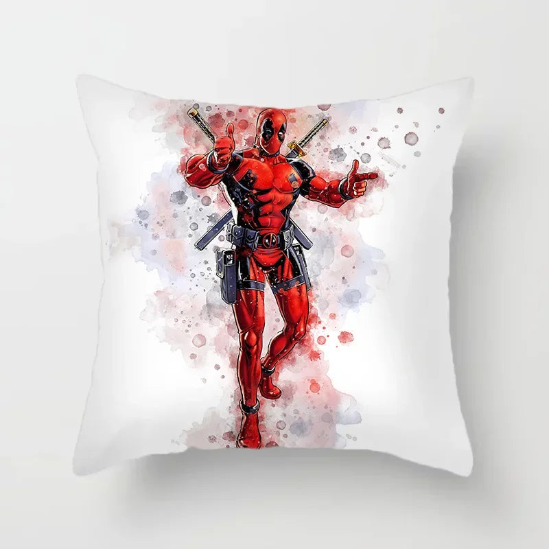 Kissenbezug Deadpool – Künstlerisches Aquarell