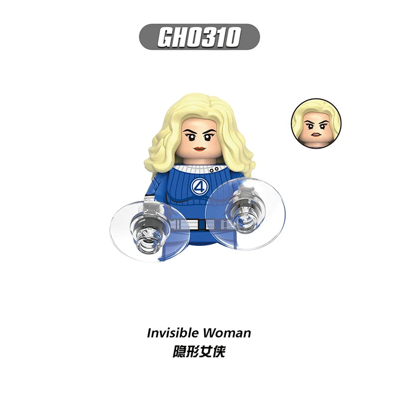 Figura de bloques de construcción Mujer Invisible - Burbujas transparentes